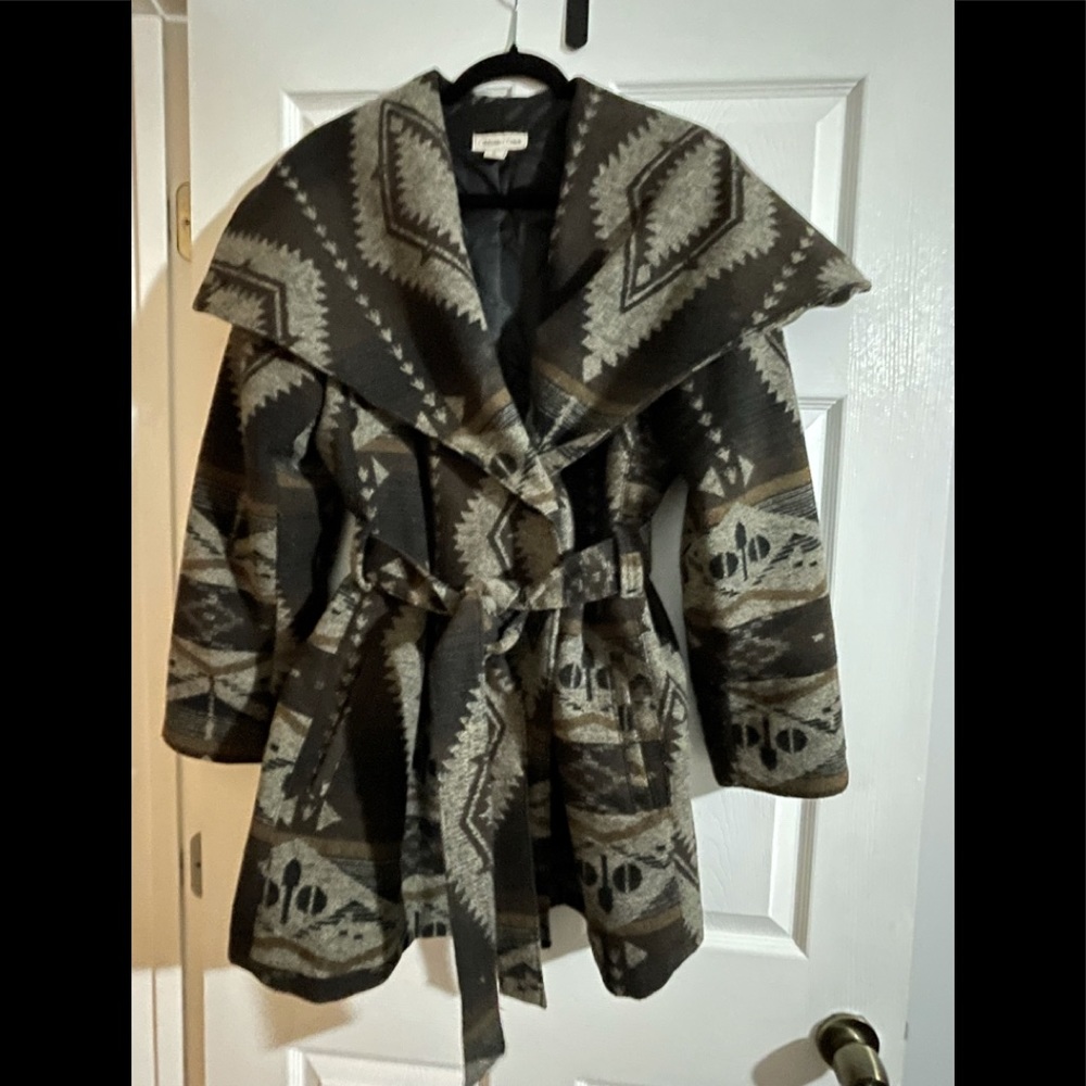Nice lightweight wool Coldwater Creek Aztec Jacket